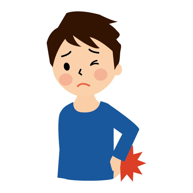 腰が痛い男性